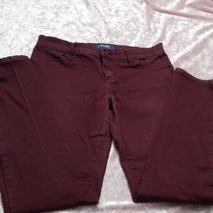 Old navy  Maroon jeggings